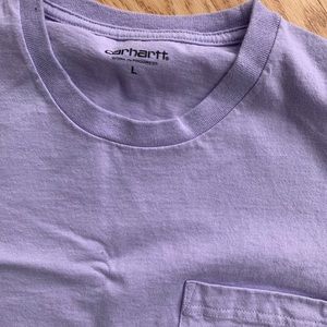 Carhartt WIP lilac pocket tee shirt size L